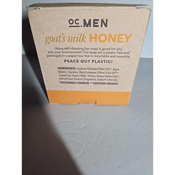 3 Bars MAN Soap - Goat's Milk Honey Oatmeal - 24 oz. Total - OC Men USA 8 Oz Ea - Picture 4 of 10
